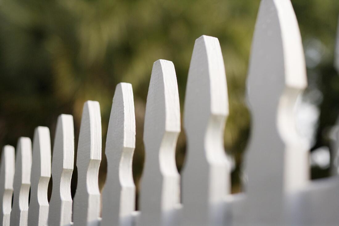 a fence made of PVC